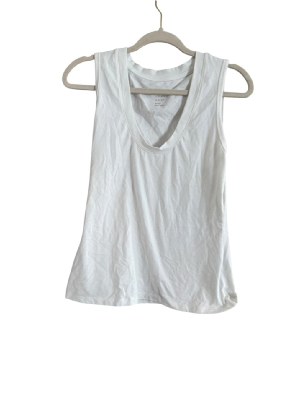 Women's A New Day White V-Neck Tank Top M - Picture 6 of 7